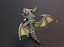 Dessin animé Iron Dragon animé Low-poly modèle 3D