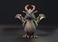 Dessin animé Iron Dragon animé Low-poly modèle 3D