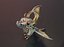 Dessin animé Iron Dragon animé Low-poly modèle 3D