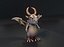 Dessin animé Iron Dragon animé Low-poly modèle 3D