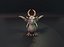 Dessin animé Iron Dragon animé Low-poly modèle 3D