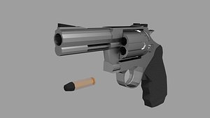 3D revolver smith wesson
