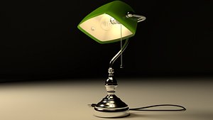 banker lamp 3D model