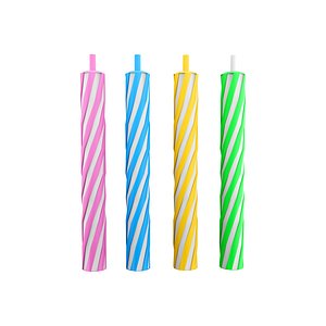 colorful cake candles icon 3D model