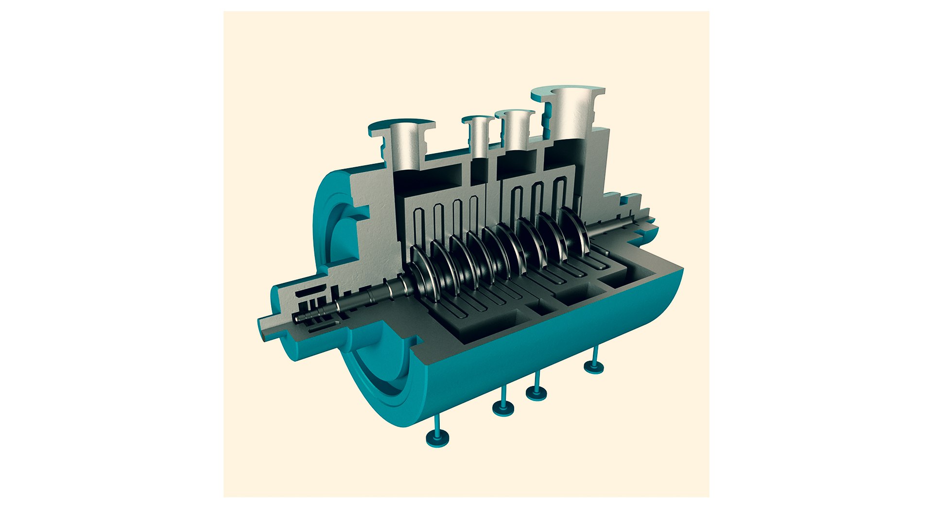 3D Model Of Centrifugal Compressor Vray Render 3D - TurboSquid 2446496