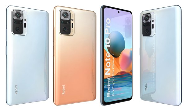 3D Xiaomi Redmi Note 10 Pro All Colors