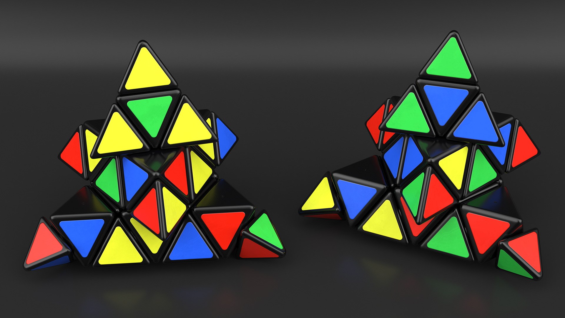 Generic Pyraminx Speed Triangle 3D model - TurboSquid 2149013