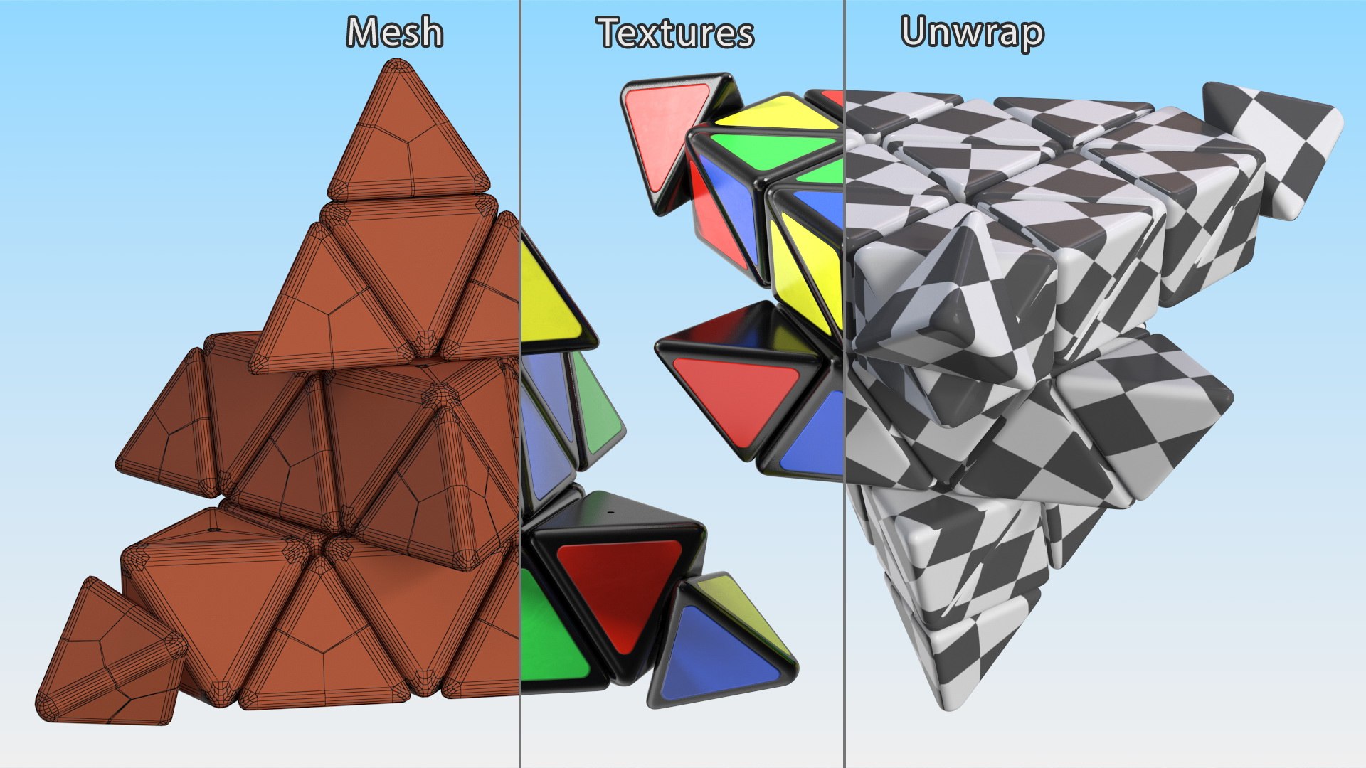 Generic Pyraminx Speed Triangle 3D model - TurboSquid 2149013