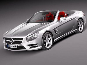 mercedes sl 2013 sport 3d model