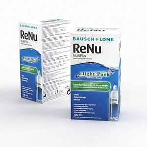 Bausch and Lomb Renu MultiPlus Lens Multi Purpose Solution Flight Pack 100ml 2021