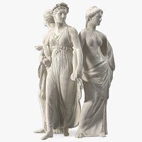 Three Nymphs Statue