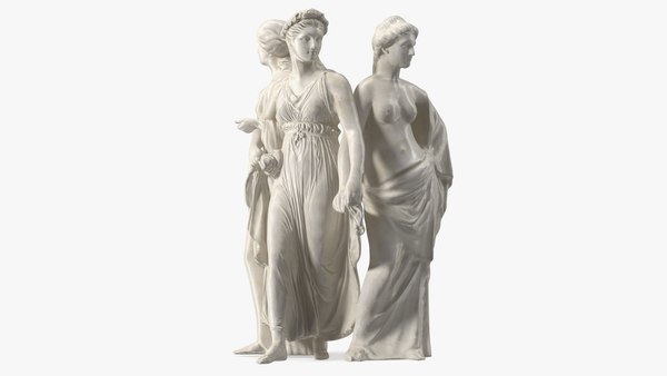 3D Three Nymphs Statue model - TurboSquid 1838648