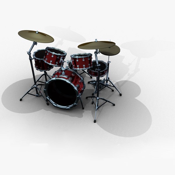 3d drum set model