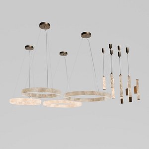 Lightinova Alabaster lamp collection 3D model