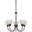 Sheldrake 5-luz lustre sombreado