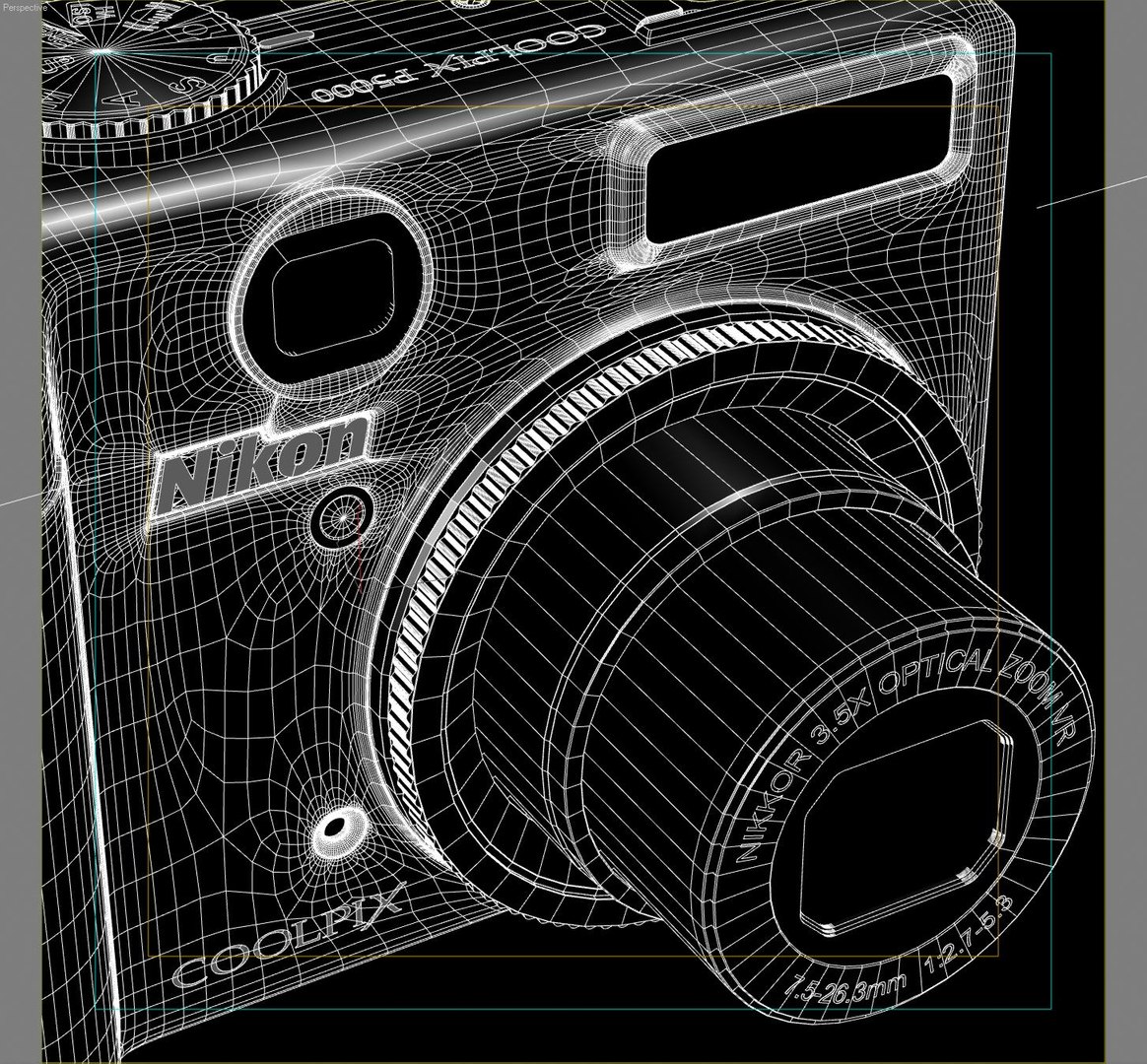 Nikon Coolpix P5000 Camera 3d 3ds