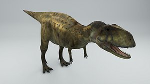 3D abelisaurus dinosaur rigged