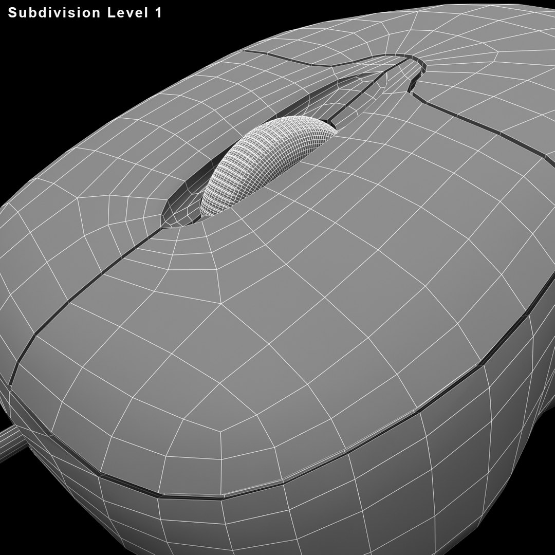 Realistic Microsoft Mouse 3d Model