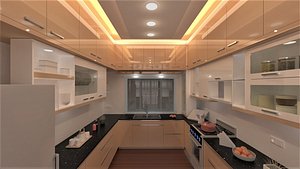 3D kitchen model