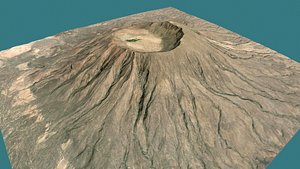 Mountain landscape Crater