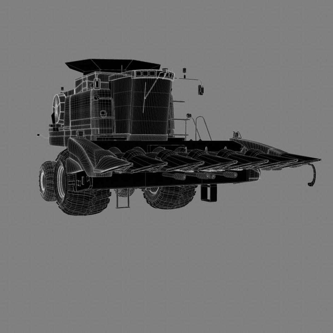 3d Model Of Corn Harvester