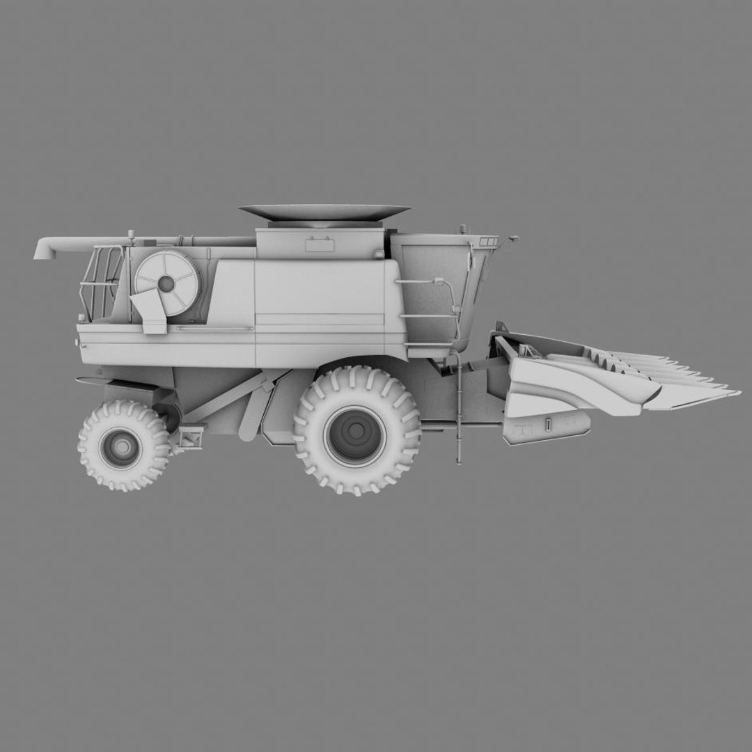 3d Model Of Corn Harvester