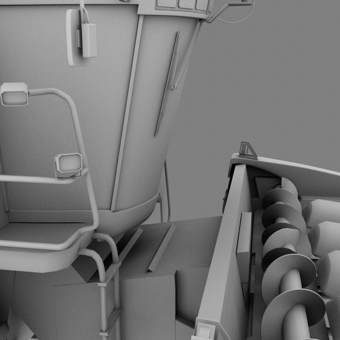 3d Model Of Corn Harvester