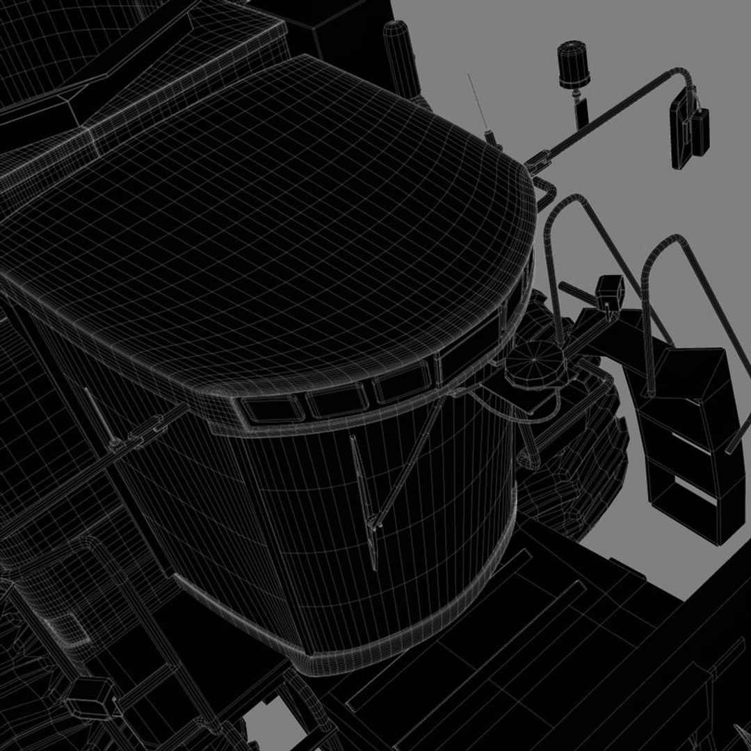 3d Model Of Corn Harvester
