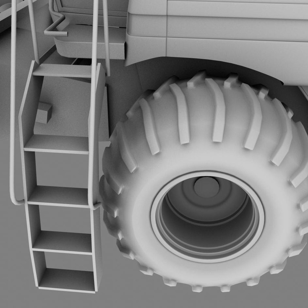 3d Model Of Corn Harvester
