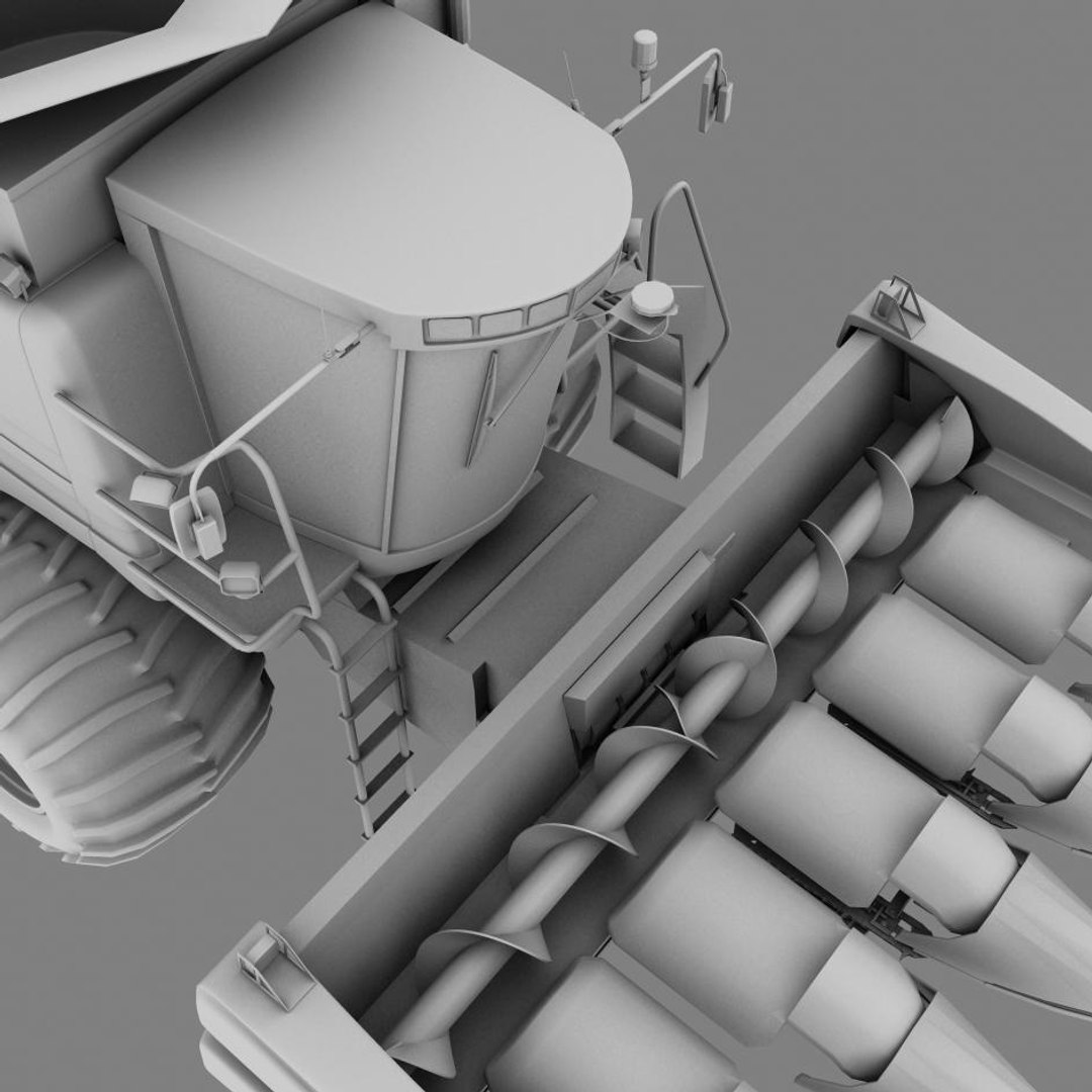 3d Model Of Corn Harvester