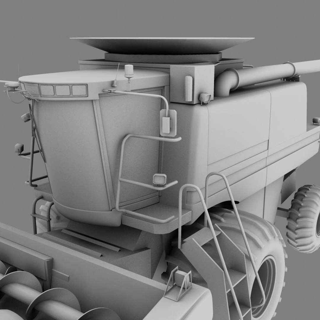 3d Model Of Corn Harvester