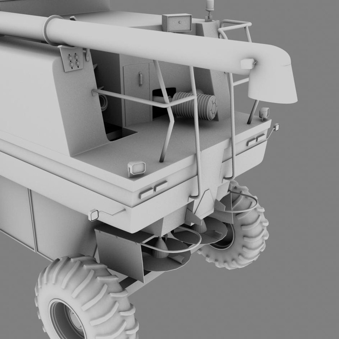3d Model Of Corn Harvester