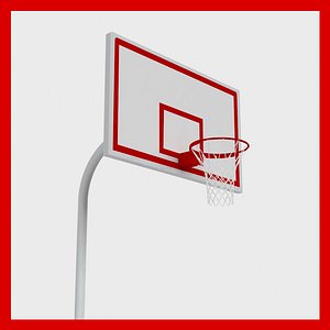 basketball rim ball 3d max