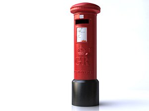 royal mail box 3d model