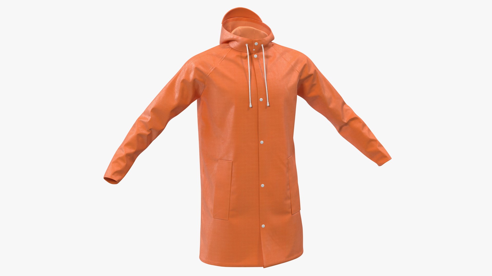 Polyester Raincoat 3D model preview