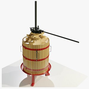 wine press e 3D model