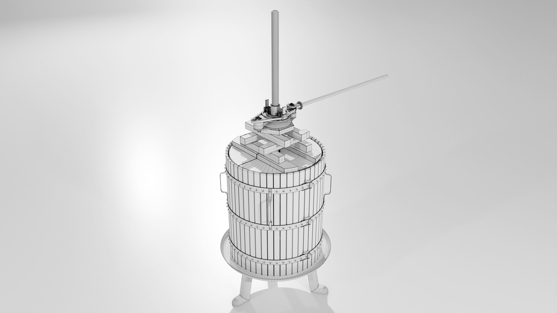 wine press e 3D model https://p.turbosquid.com/ts-thumb/k3/fgsut4/Rd/wire_04/jpg/1695280741/1920x1080/fit_q87/f148af864598553c8f78ab336da525bc16f8ec29/wire_04.jpg