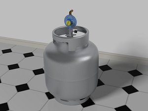 gas bottle regulator 3D
