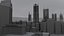 3D freeway city sky buildings model