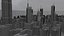 3D freeway city sky buildings model