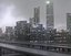 3D freeway city sky buildings model