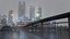 3D freeway city sky buildings model