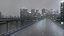3D freeway city sky buildings model