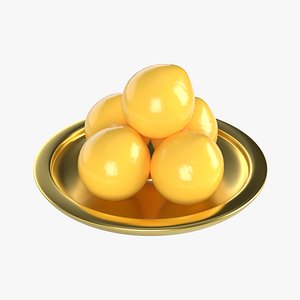 Thai traditional sweets Thong Yod  in golden tray