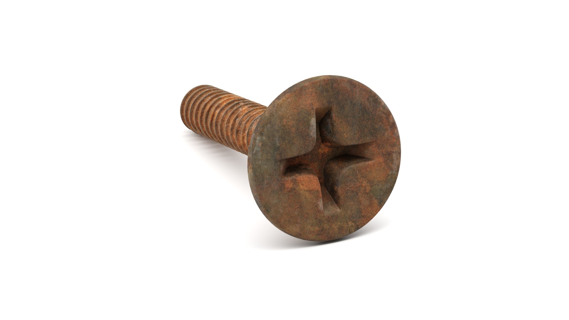 Screw - Old and Rusty - Self Tapping Flat Head Phillips 3D model https://p.turbosquid.com/ts-thumb/k3/hmSQOV/2x/preview07/jpg/1781865603/1920x1080/fit_q87/f0e915134078dbb9001e9c26b70601a5935d1464/preview07.jpg