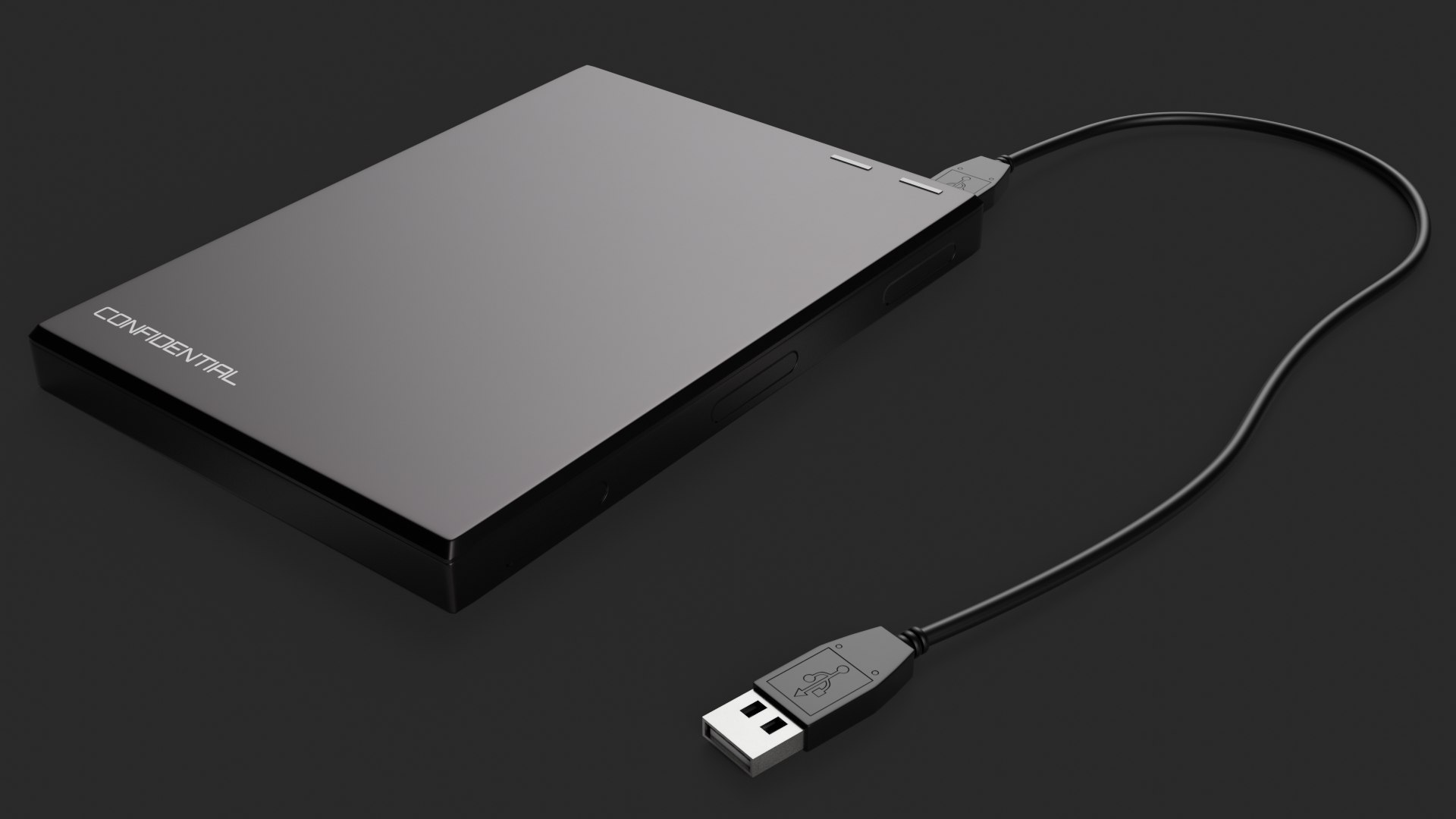 Generic External Hard Drive - Low Poly 3D Model - TurboSquid 1797387