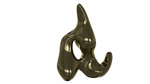 3D Jean Arp Star in a Dream abstract sculpture model