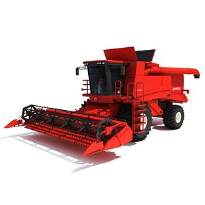 3d max combine harvester