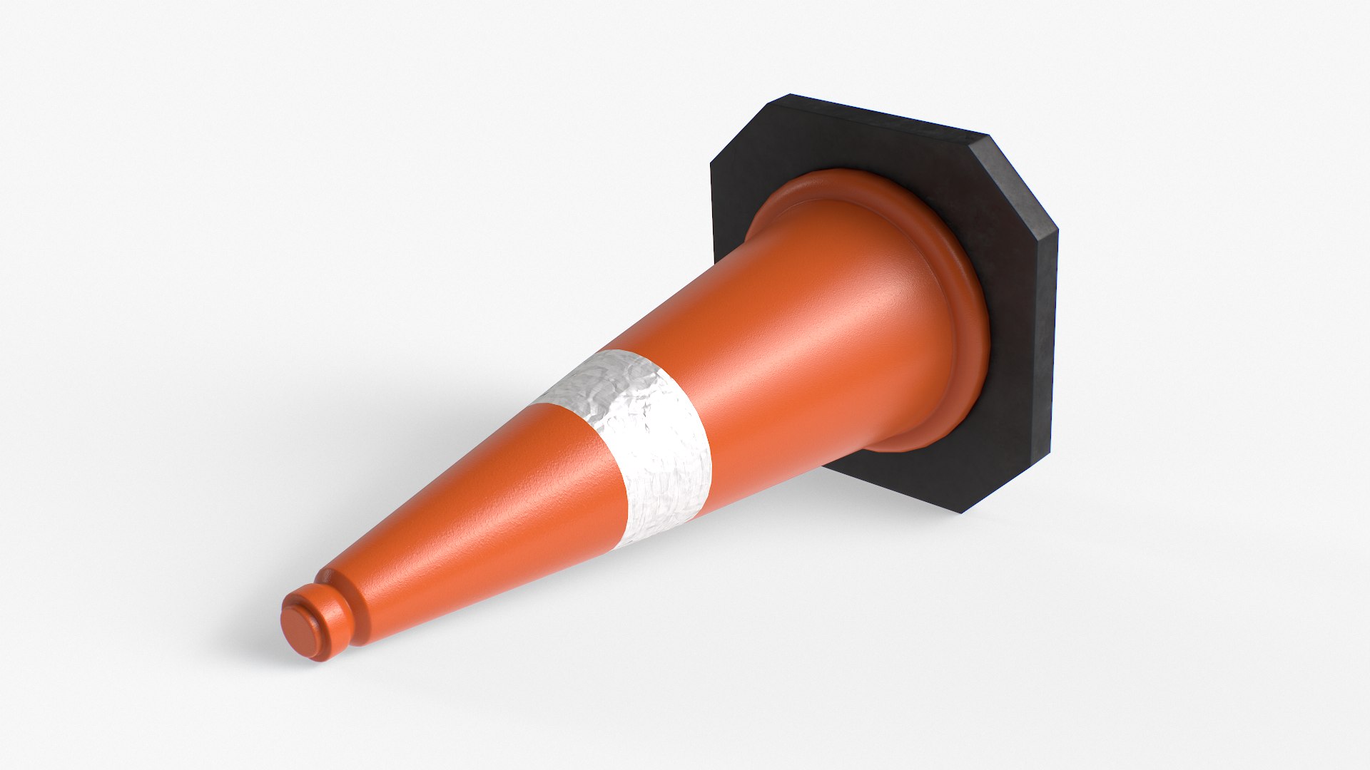 Traffic Safety Cones In Orange 3D Model - TurboSquid 1850125