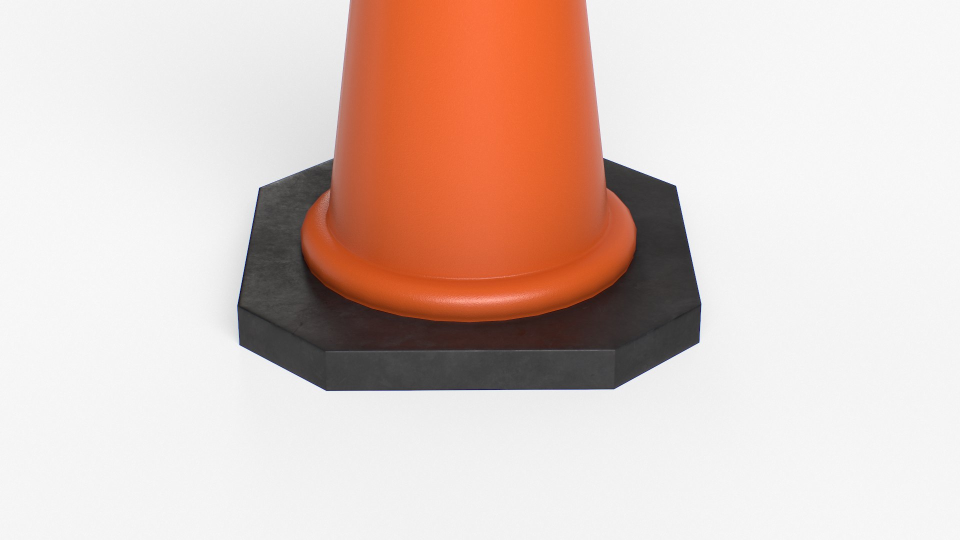 Traffic Safety Cones In Orange 3D Model - TurboSquid 1850125